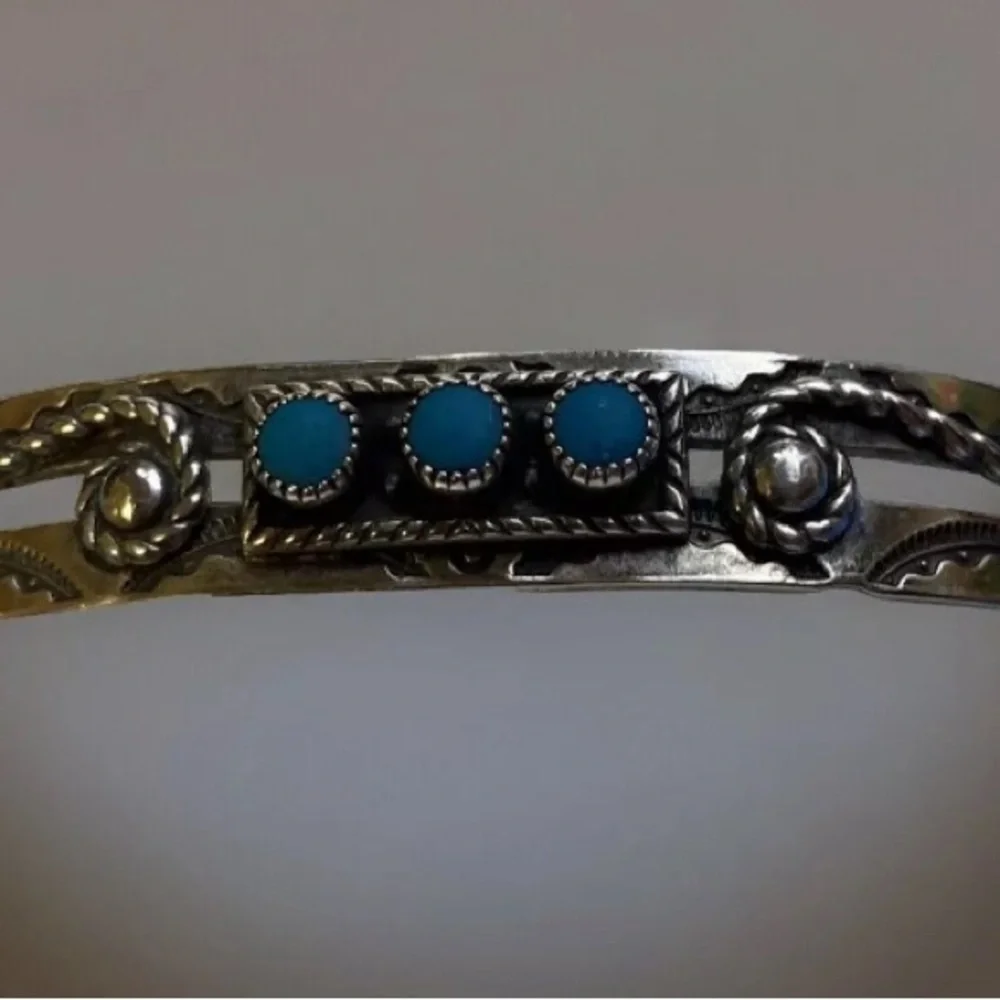 Genuine Turquoise Cuff - Picture 4 of 8